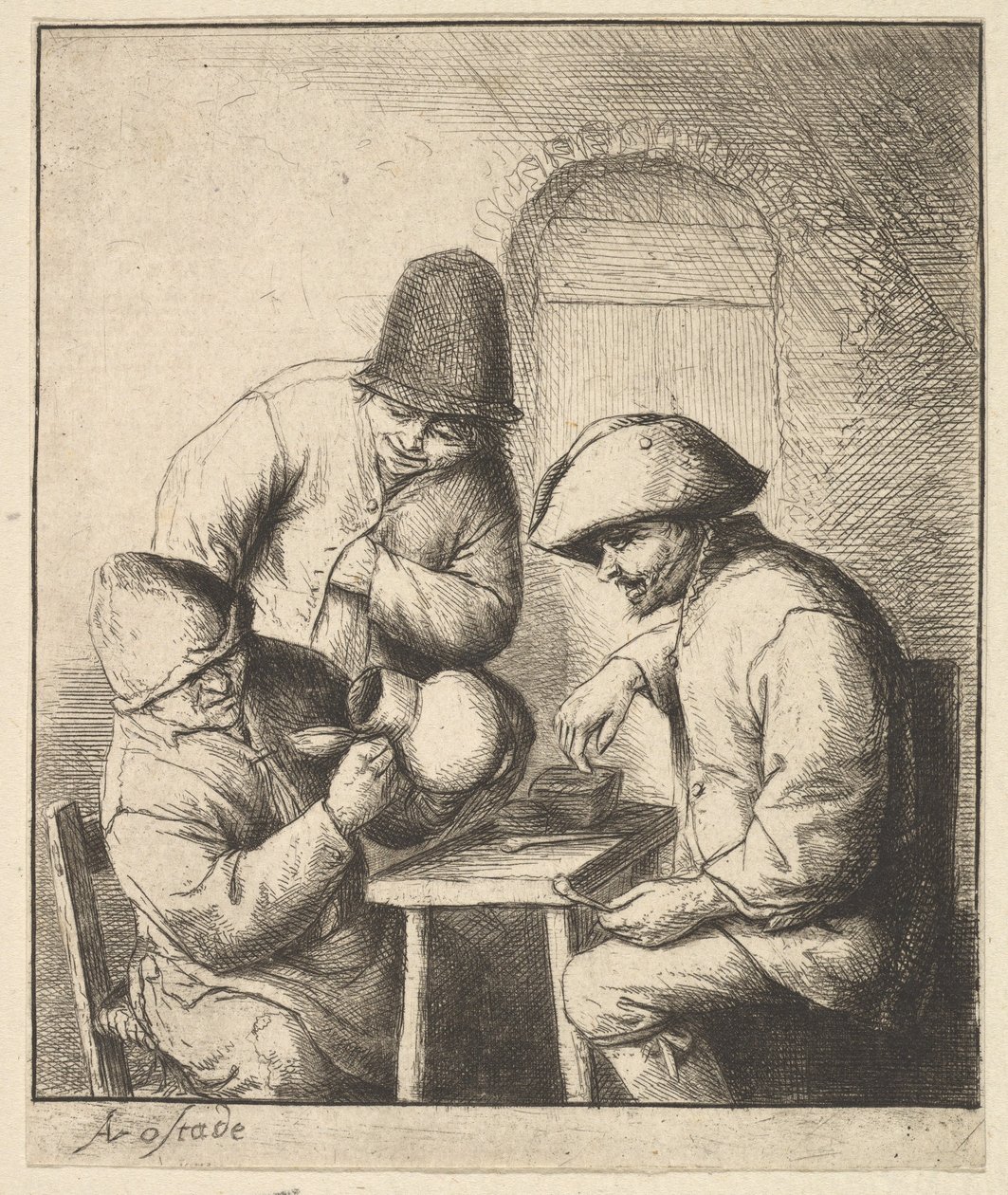 Üres korsó alkotó: Adriaen van Ostade