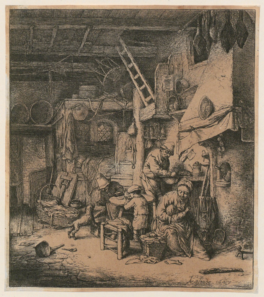 Család alkotó: Adriaen van Ostade