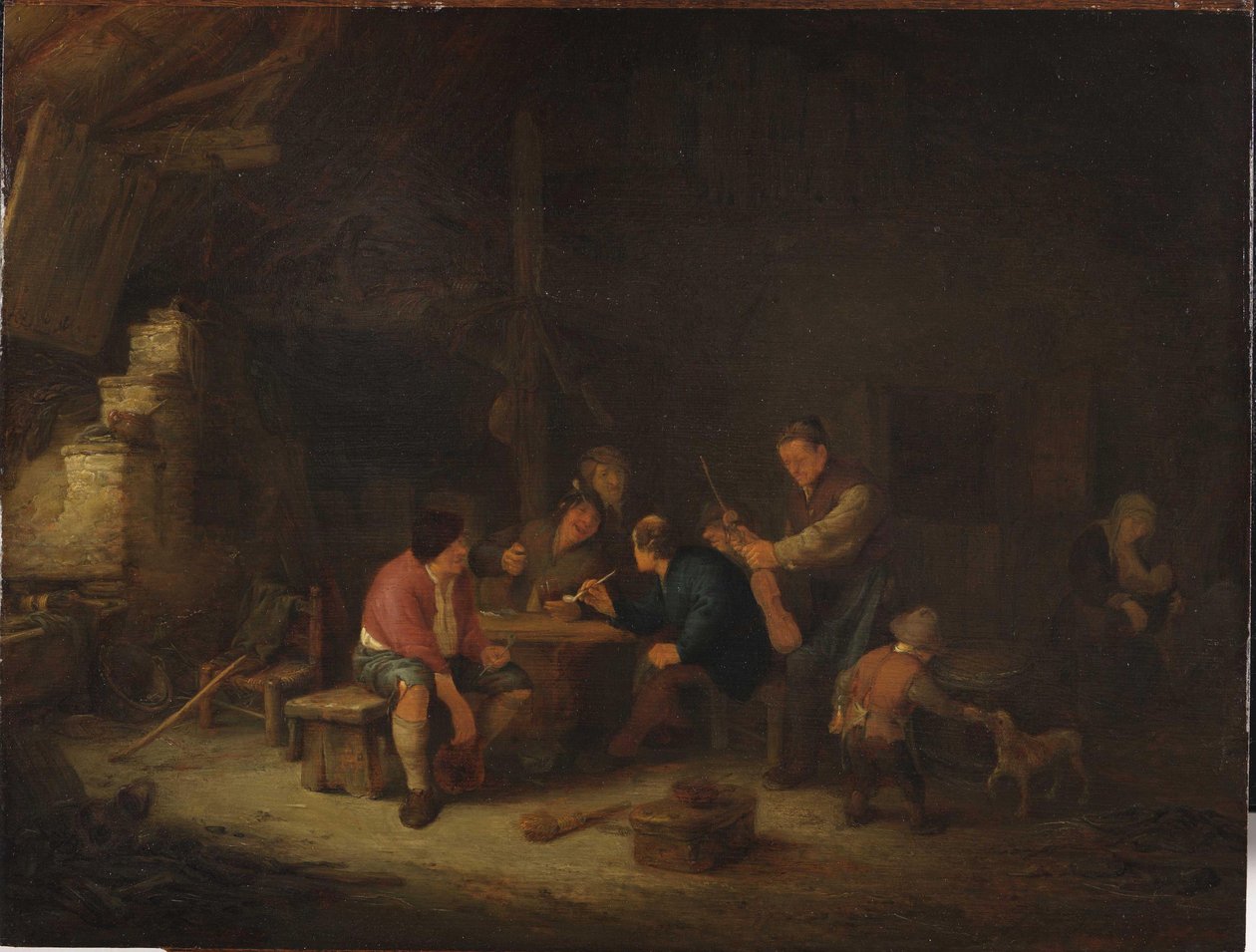 Belső parasztokkal alkotó: Adriaen Jansz. van Ostade