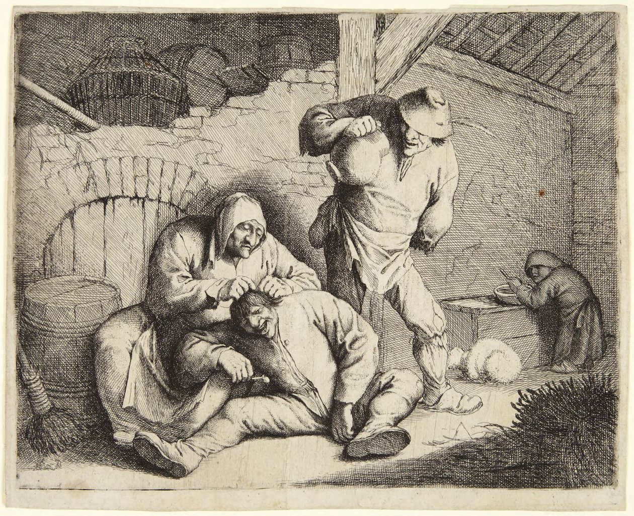 Bolhafogó nő alkotó: Adriaen van Ostade