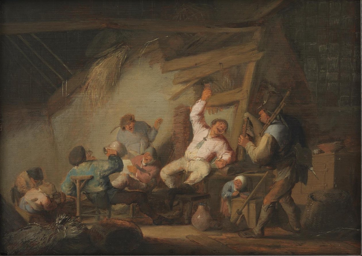 Vidámság egy tanyasi kunyhóban alkotó: Adriaen van Ostade