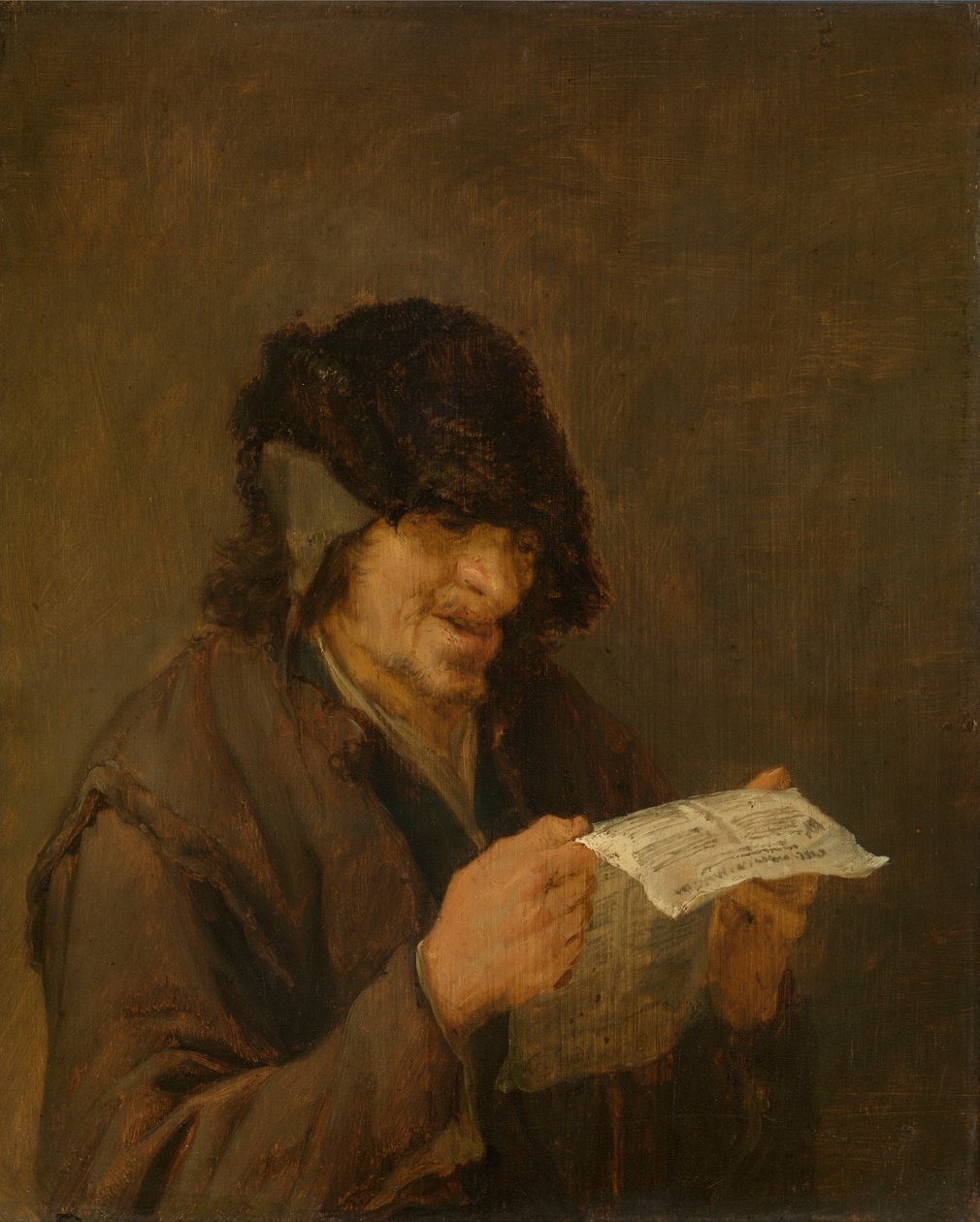 Újságot olvasó férfi alkotó: Adriaen van Ostade