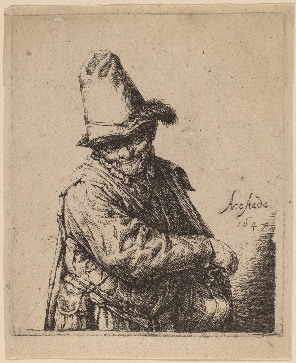 Szervcsiszoló alkotó: Adriaen van Ostade
