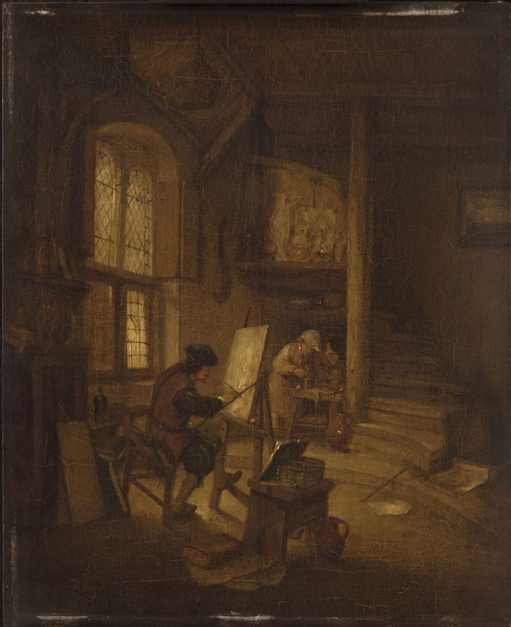 Festő a műtermében alkotó: Adriaen van Ostade
