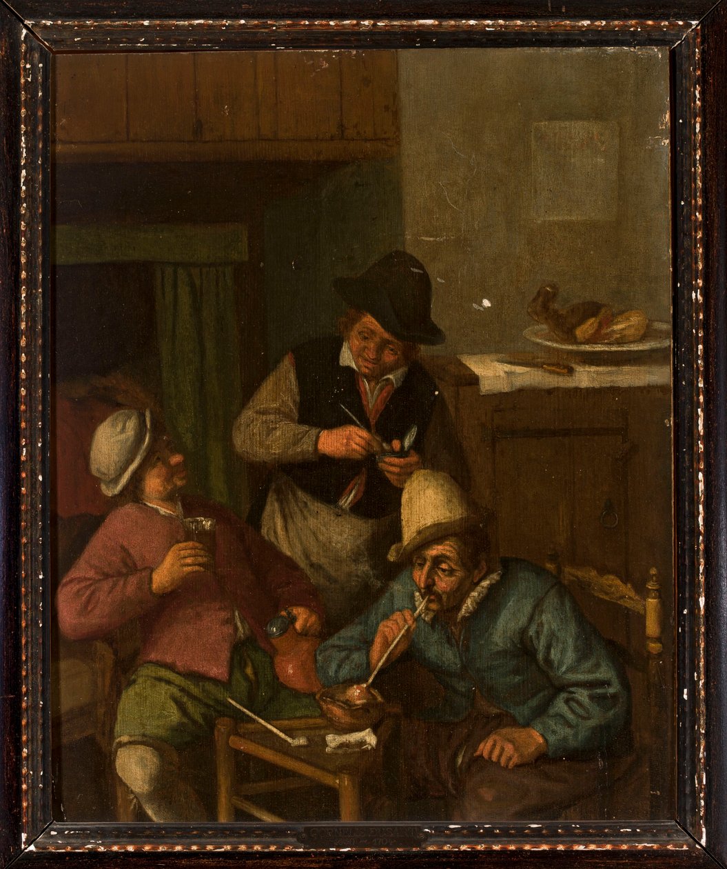 Dohányosok alkotó: Adriaen van Ostade