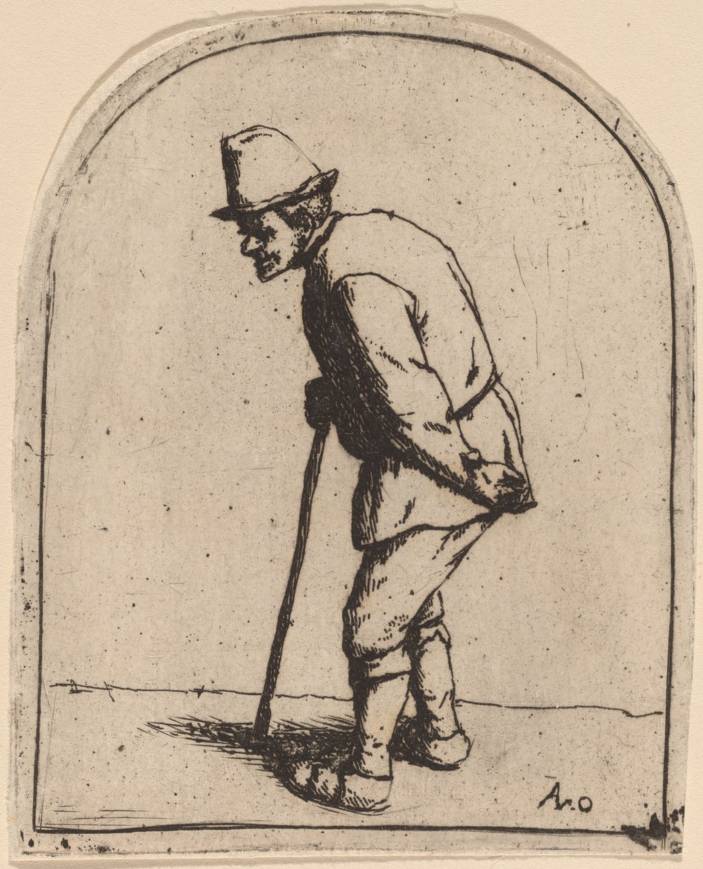 Görbe hátú paraszt alkotó: Adriaen van Ostade