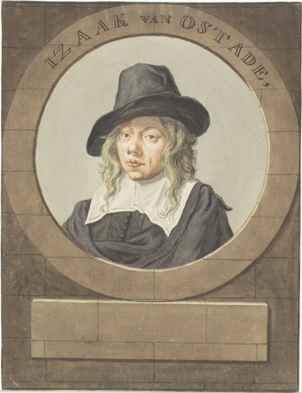 Isaac van Ostade portréja alkotó: Adriaen van Ostade