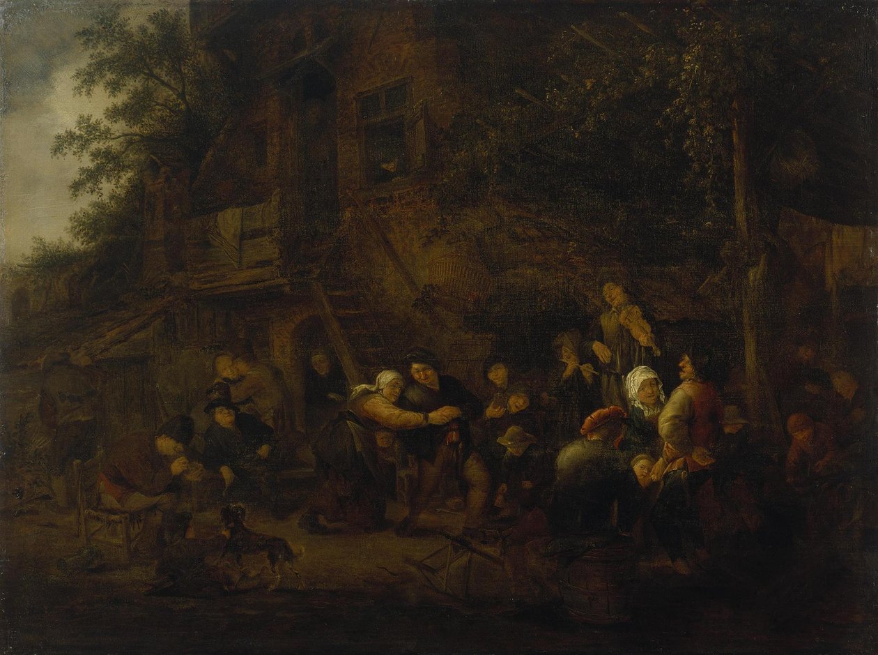Vidéki ünnep alkotó: Adriaen van Ostade