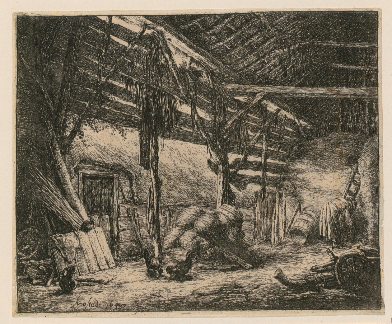 Pajta alkotó: Adriaen van Ostade