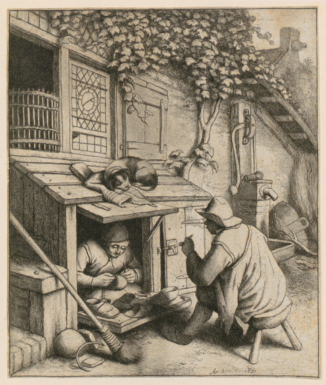 Cipész alkotó: Adriaen van Ostade