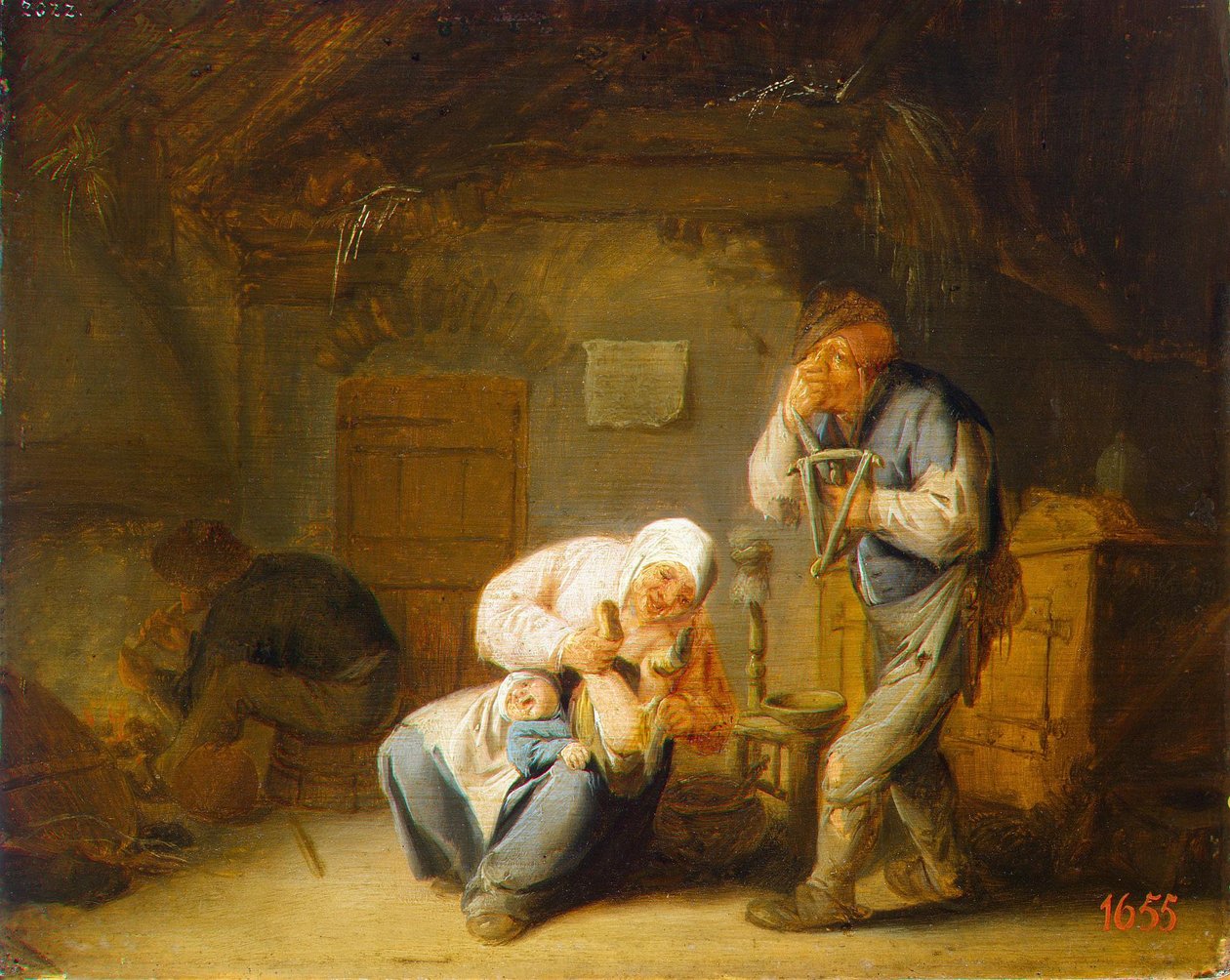 Szaglás alkotó: Adriaen van Ostade