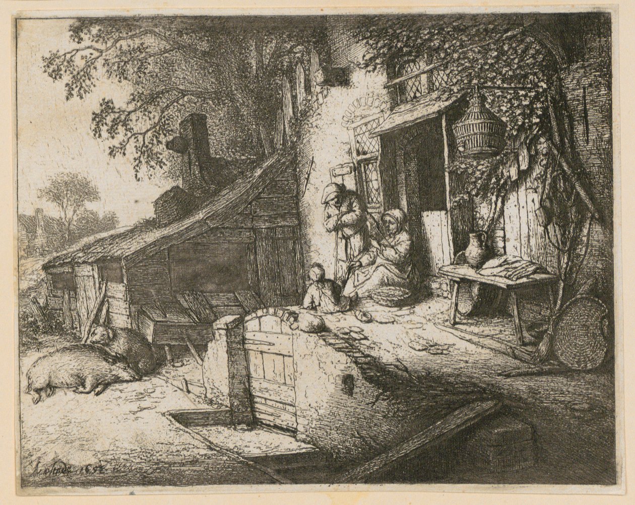 Fonónő alkotó: Adriaen van Ostade
