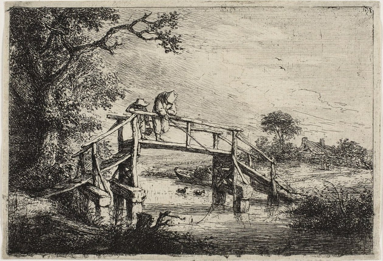 A Horgászok alkotó: Adriaen van Ostade