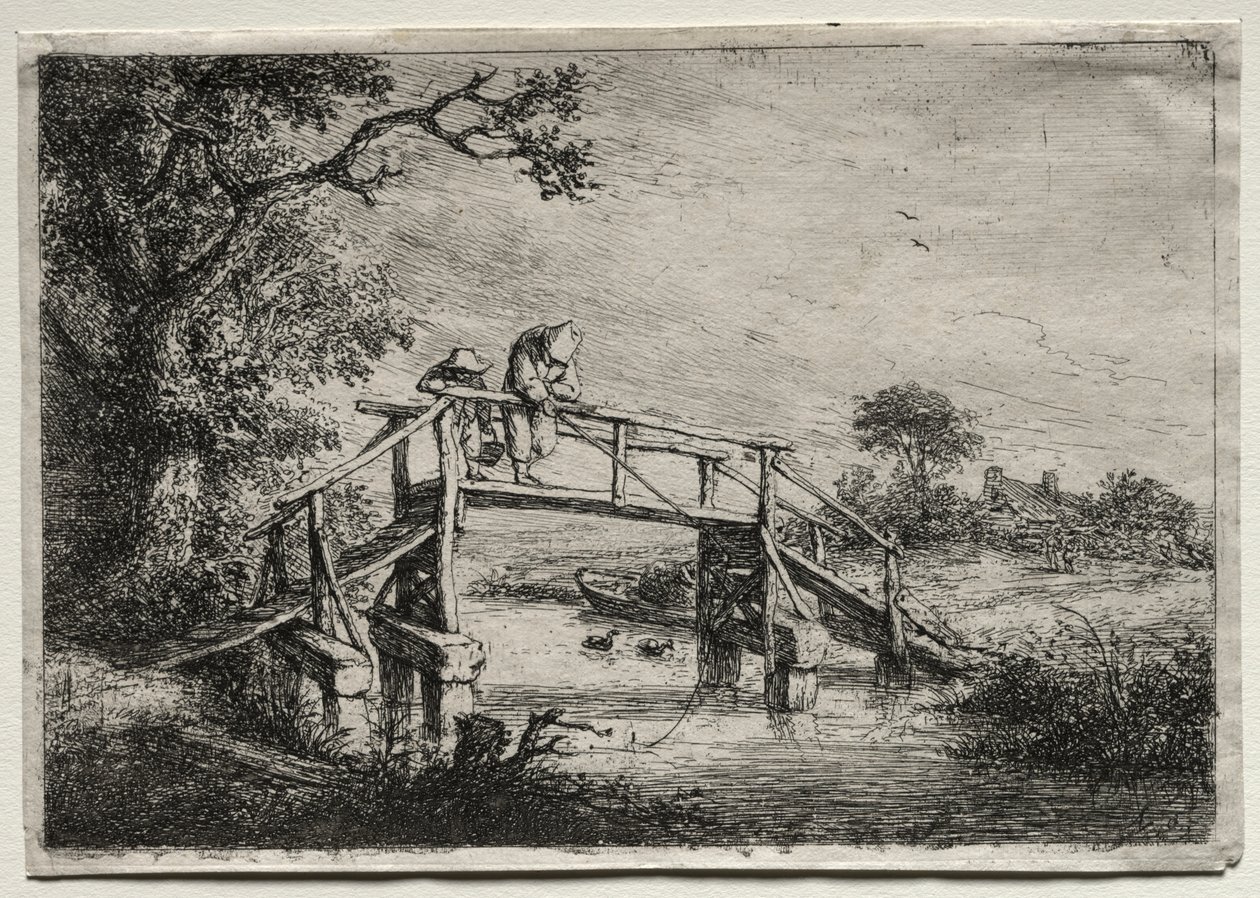 A Horgászok alkotó: Adriaen van Ostade