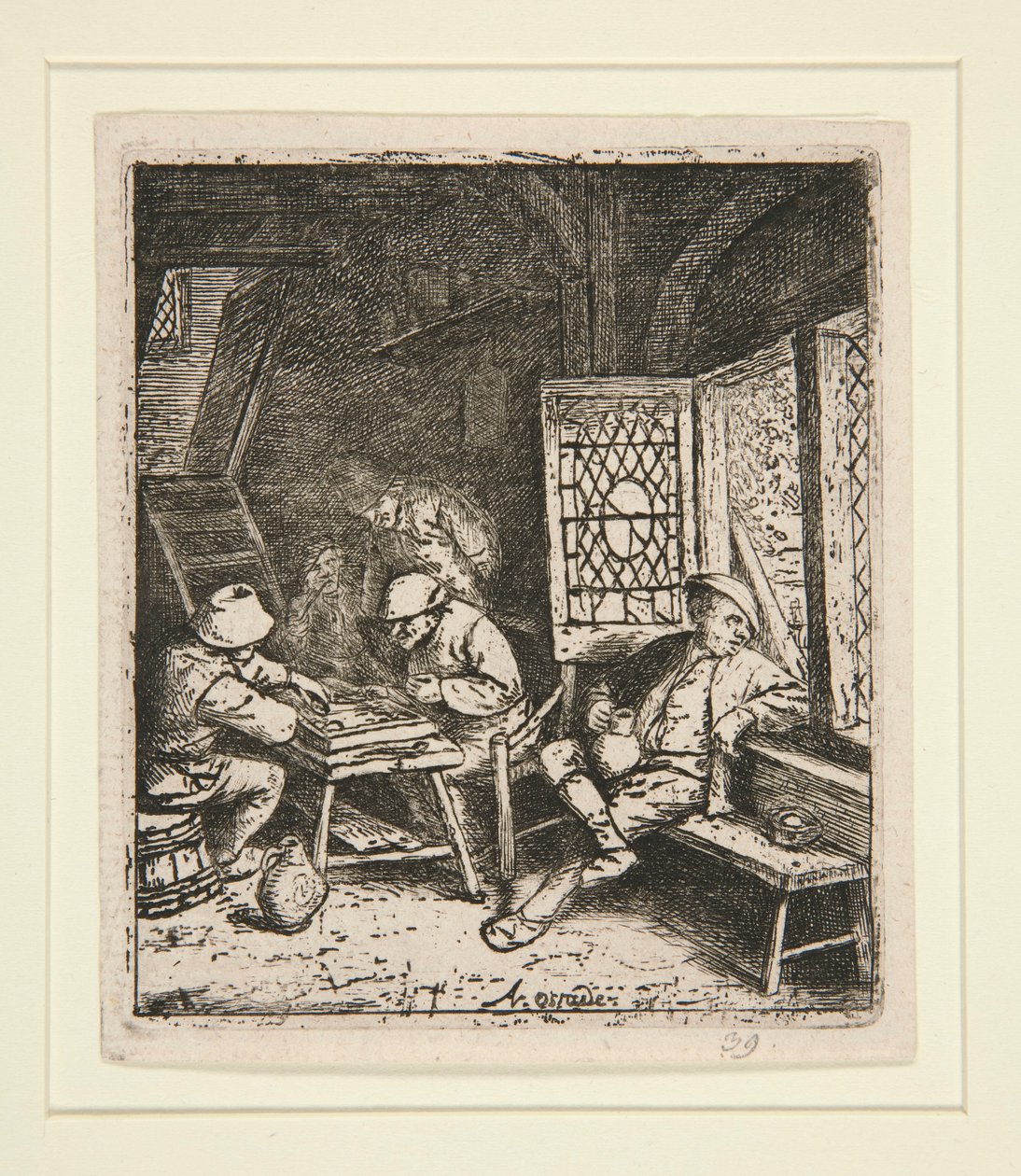 A Backgammon játékosok alkotó: Adriaen van Ostade