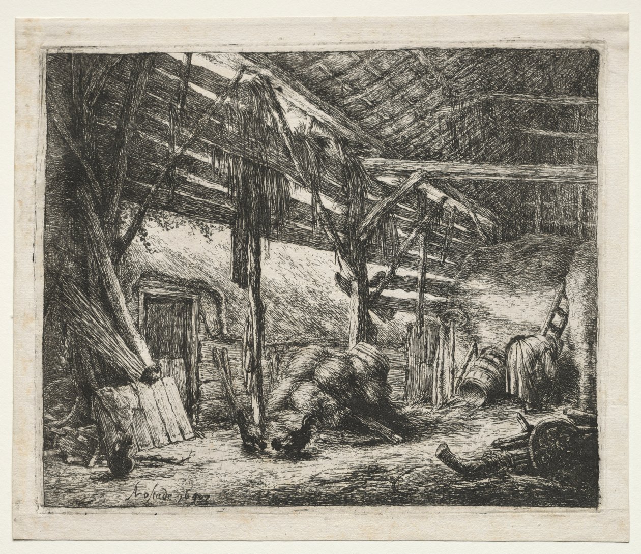 A Pajta alkotó: Adriaen van Ostade
