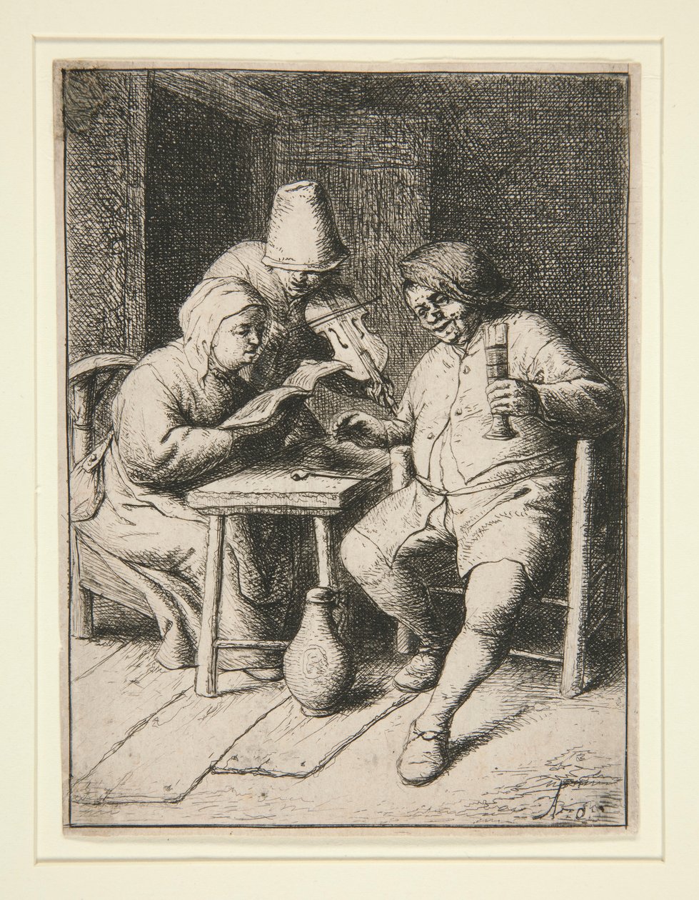 A koncert alkotó: Adriaen van Ostade