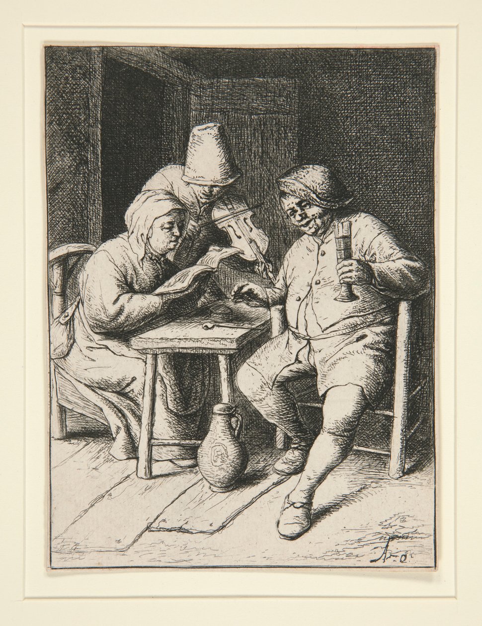 A koncert alkotó: Adriaen van Ostade