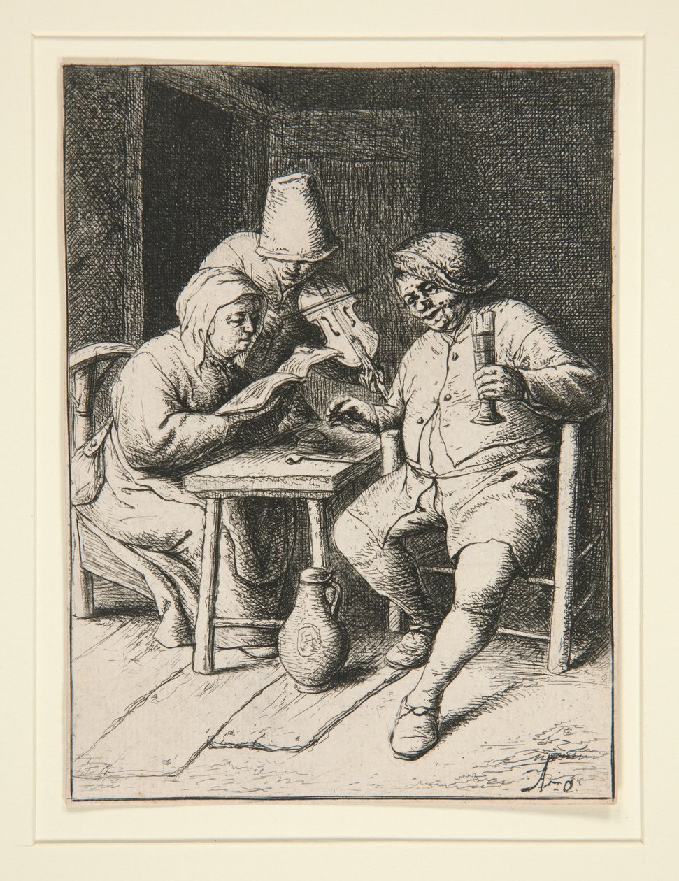 A koncert alkotó: Adriaen van Ostade