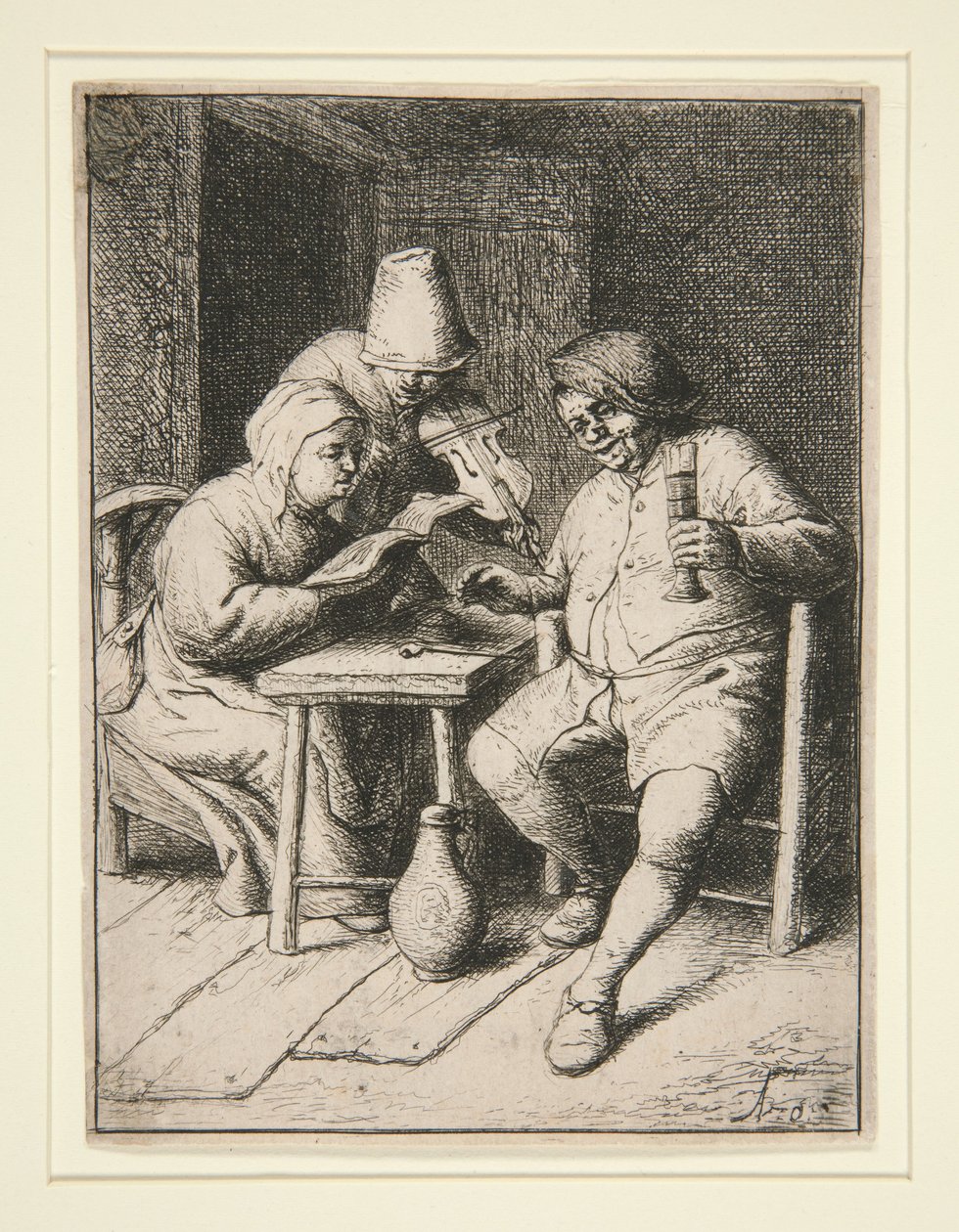 A koncert alkotó: Adriaen van Ostade
