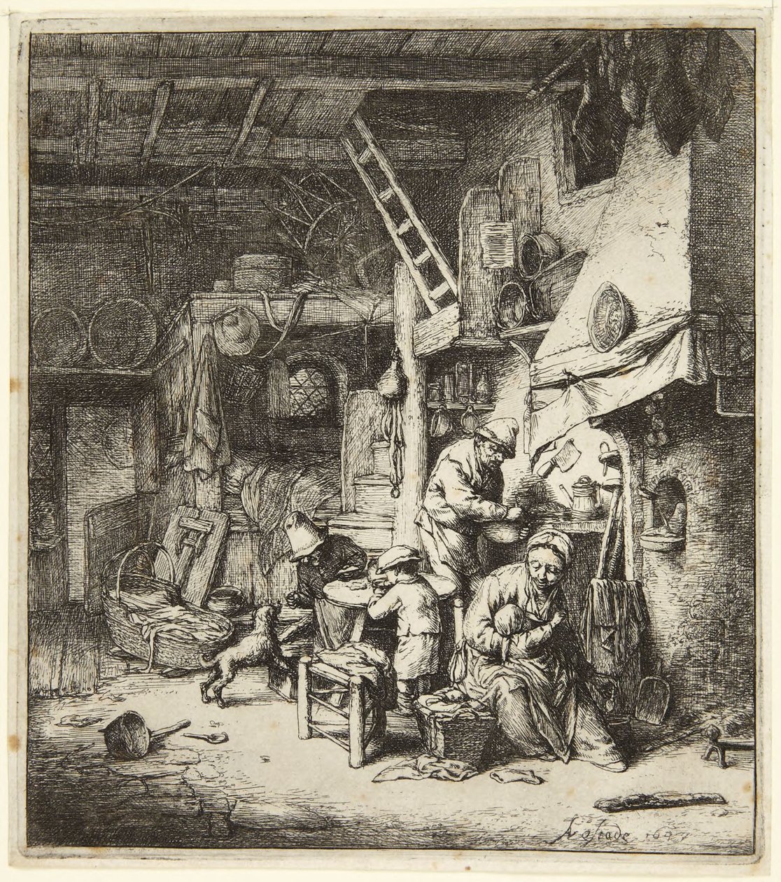 A család alkotó: Adriaen van Ostade