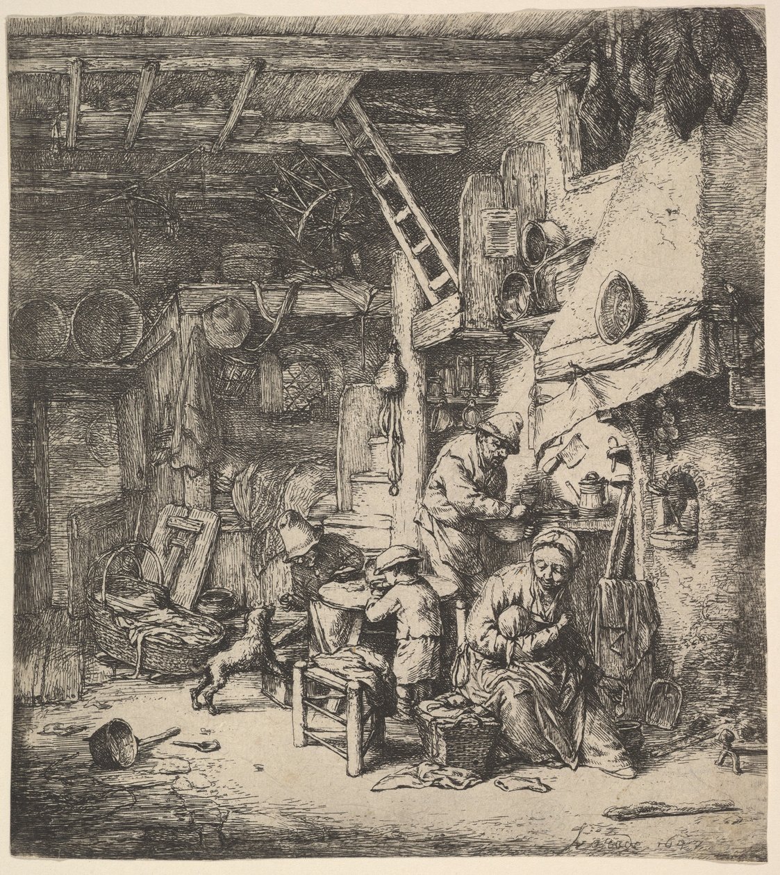 A család alkotó: Adriaen van Ostade