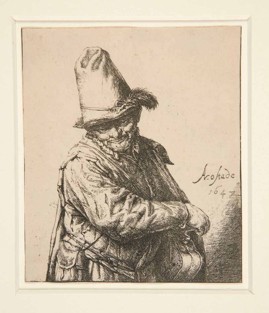 Az orgonacsiszoló alkotó: Adriaen van Ostade