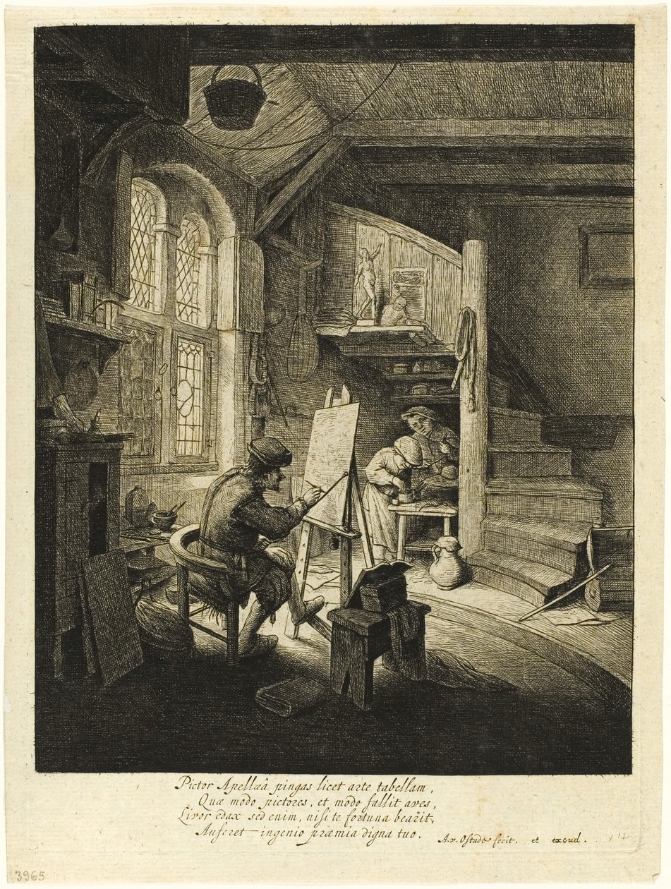 A festő alkotó: Adriaen van Ostade