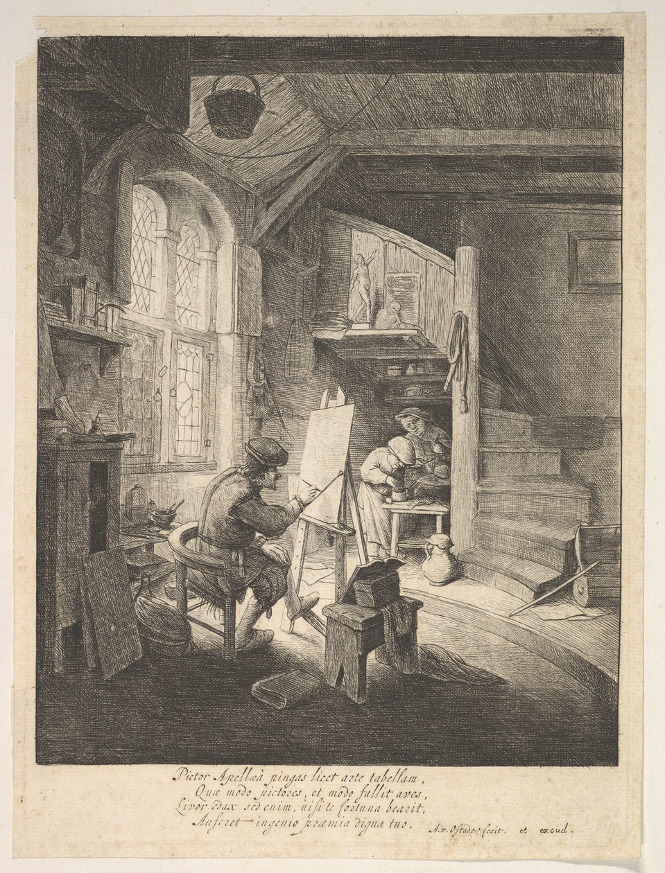 A festő alkotó: Adriaen van Ostade