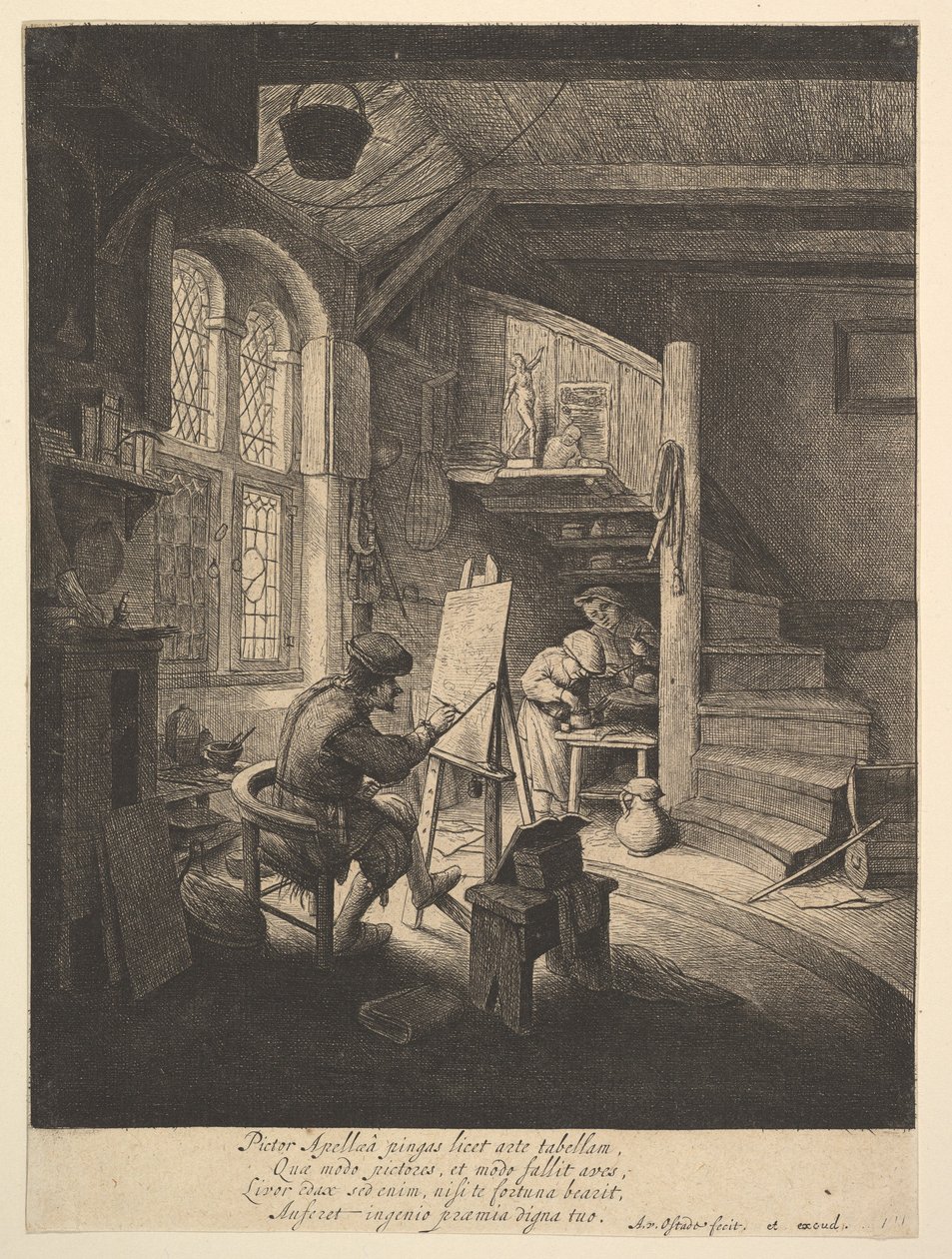 A festő alkotó: Adriaen van Ostade