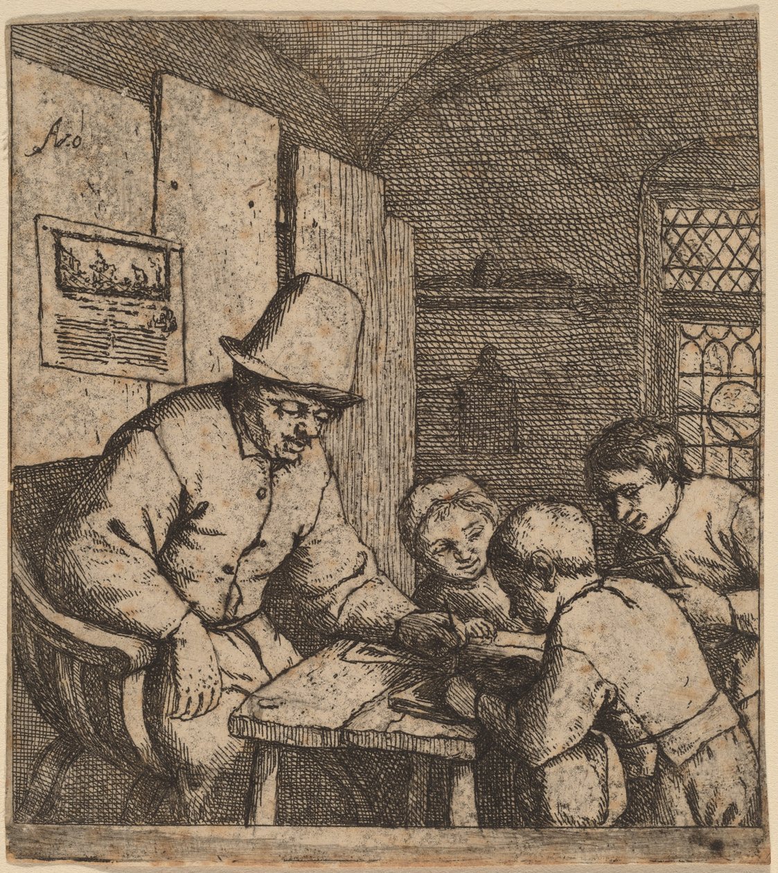 Az Iskolamester alkotó: Adriaen van Ostade