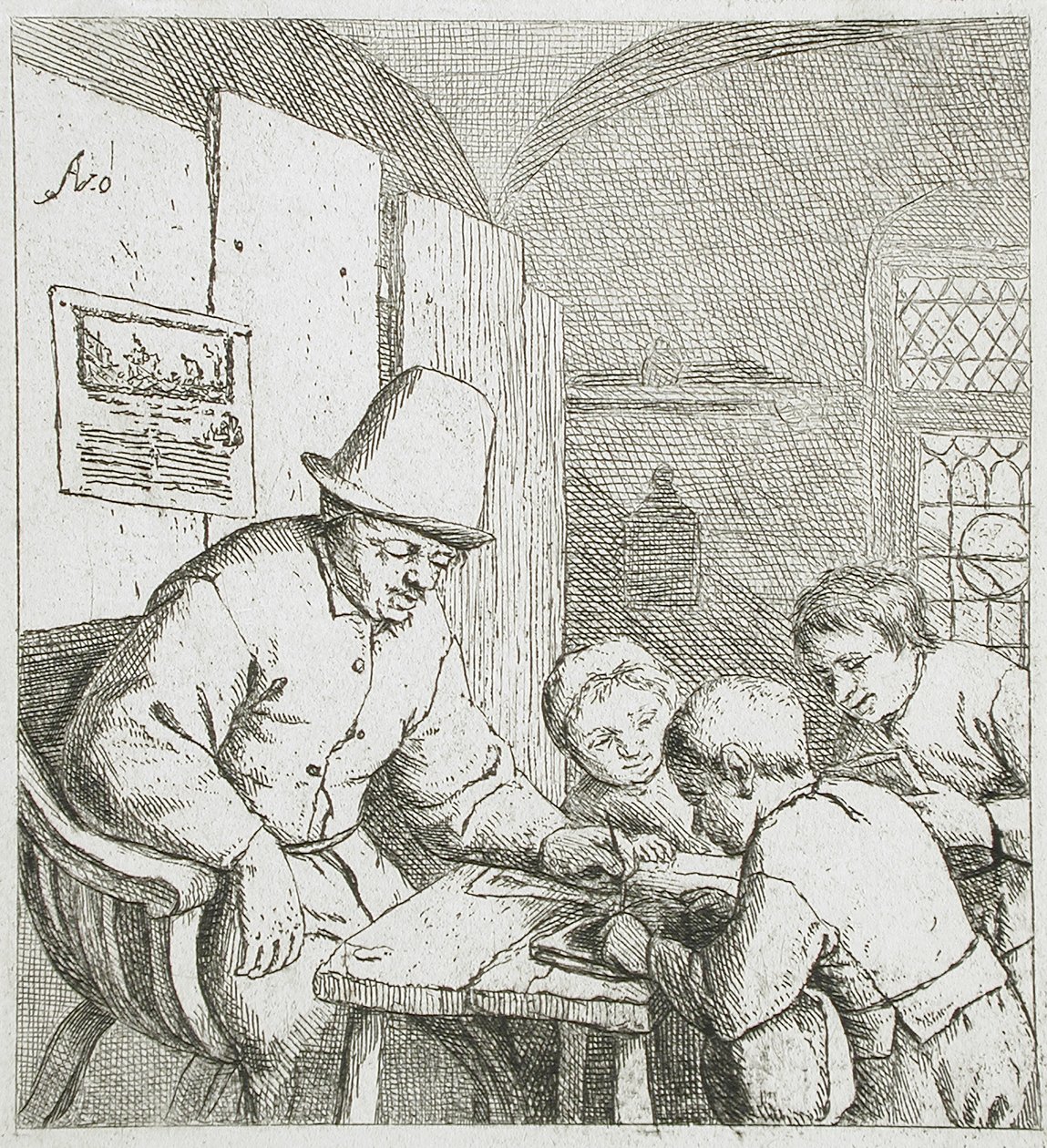 Az iskolaigazgató alkotó: Adriaen van Ostade