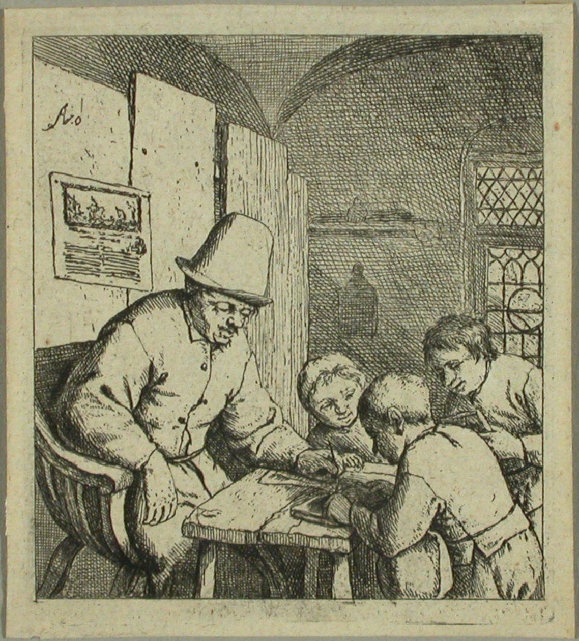 Az iskolaigazgató alkotó: Adriaen van Ostade