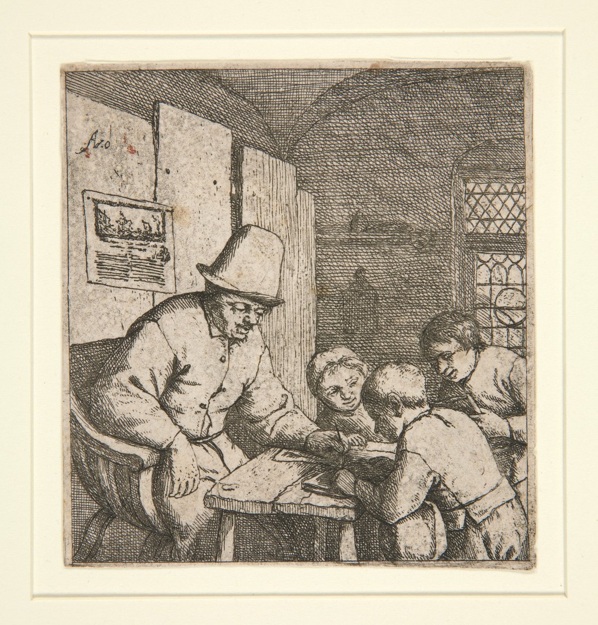 Az iskolamester alkotó: Adriaen van Ostade