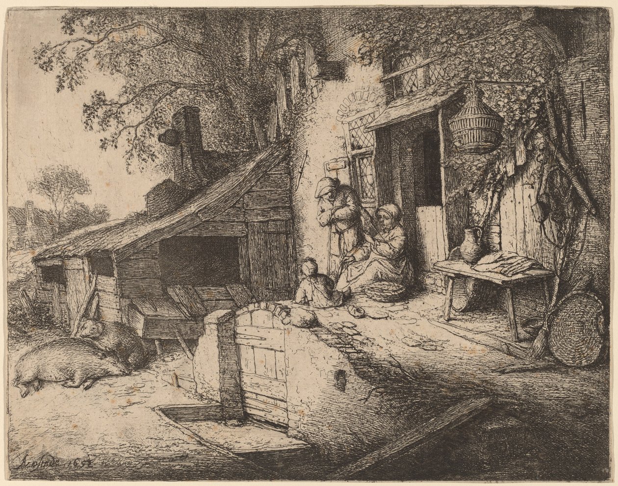 A Spinner alkotó: Adriaen van Ostade