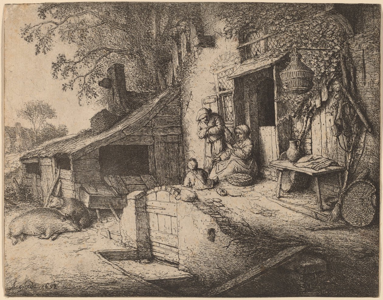 A Spinner alkotó: Adriaen van Ostade