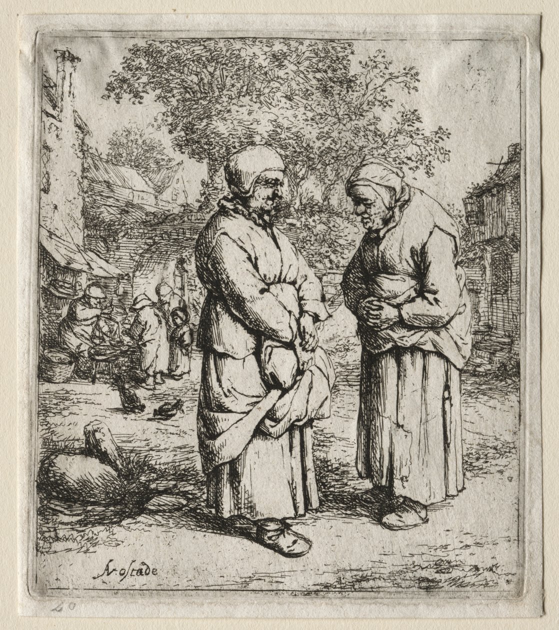 A két pletyka alkotó: Adriaen van Ostade