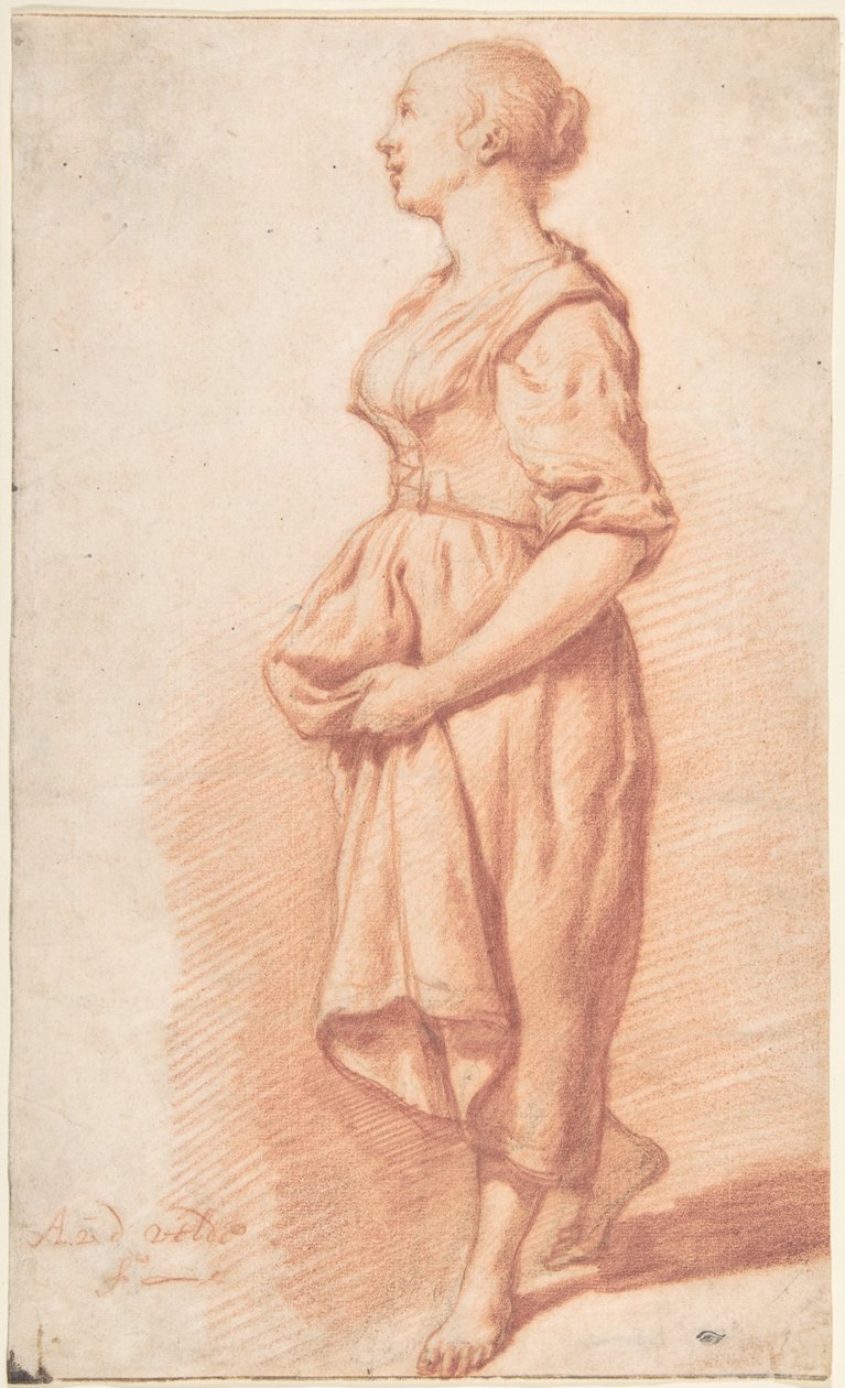 Ein junges Mädchen, das nach links geht alkotó: Adriaen van de Velde