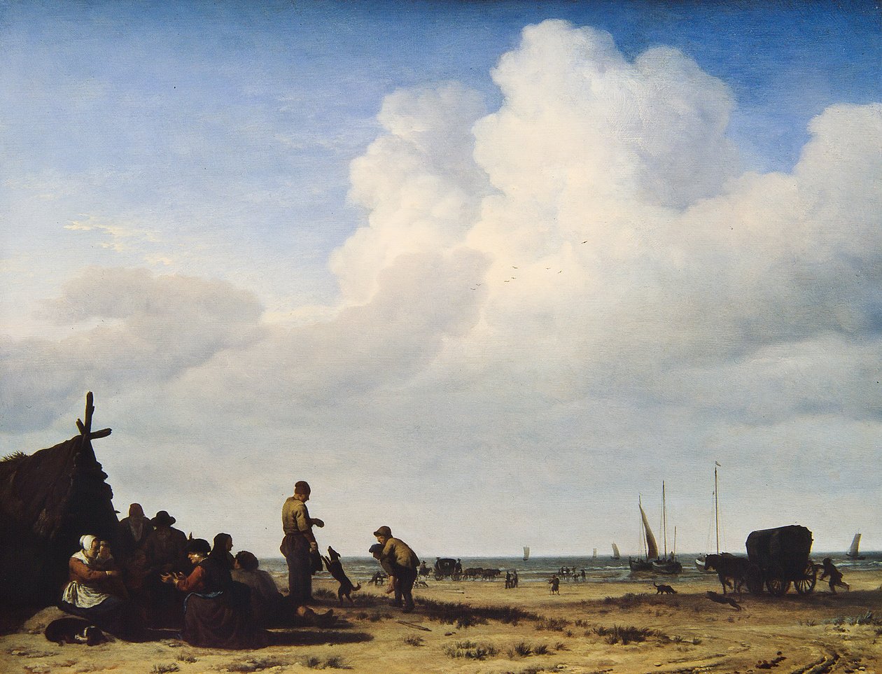 Strandra néző kilátás alkotó: Adriaen van de Velde
