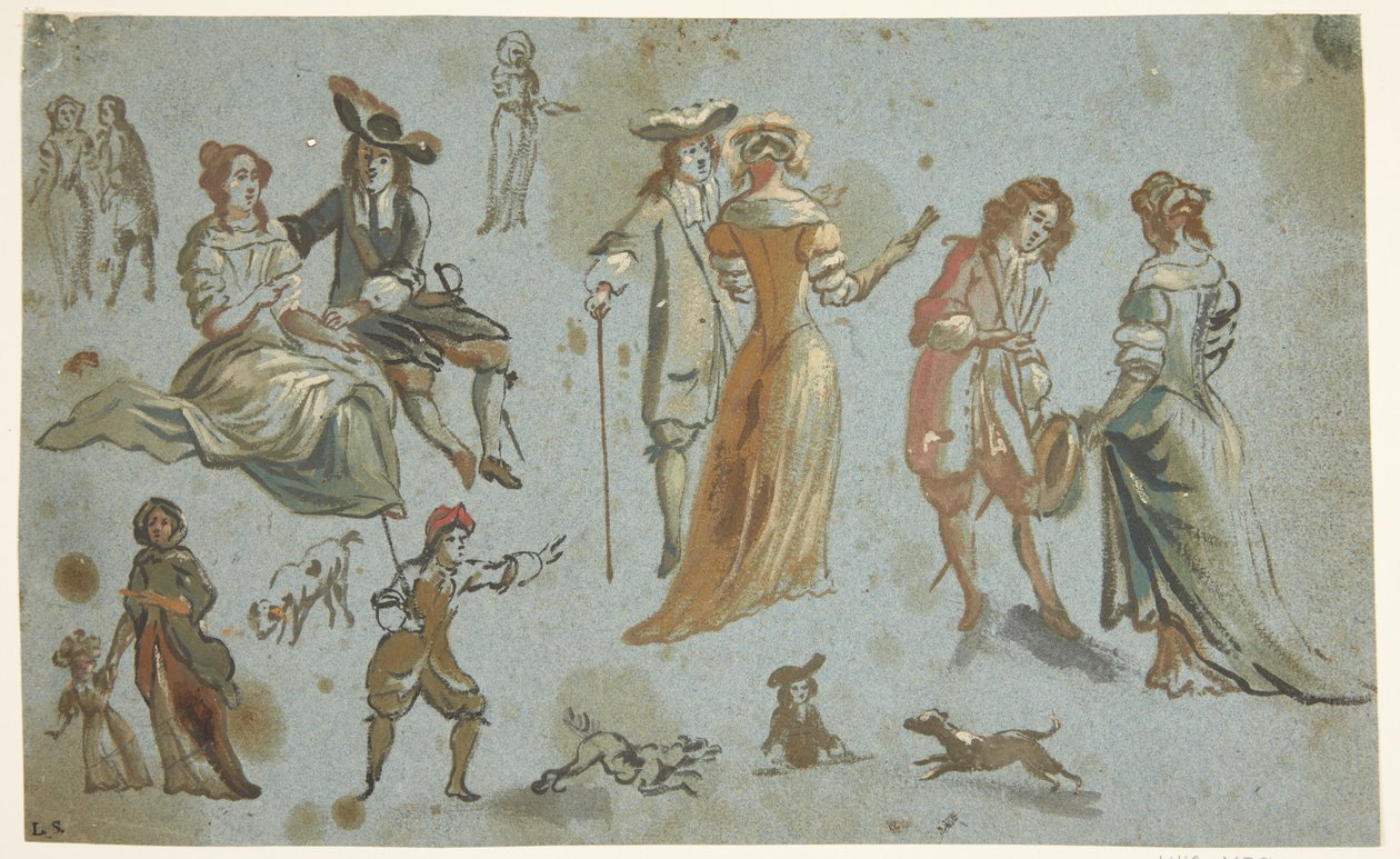 ábra tanulmányok alkotó: Adriaen van de Velde