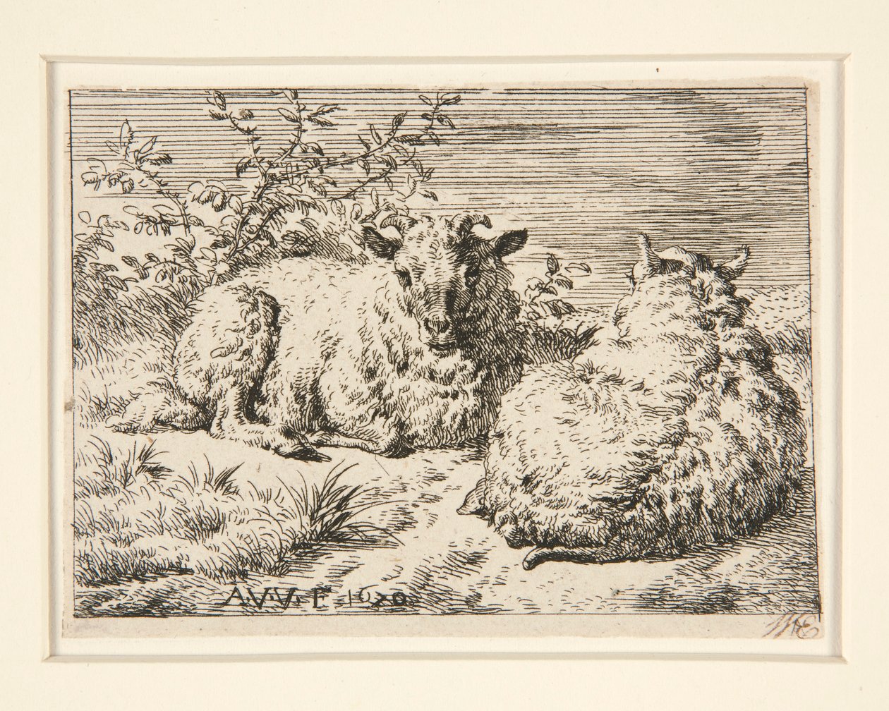 A két bárány alkotó: Adriaen van de Velde