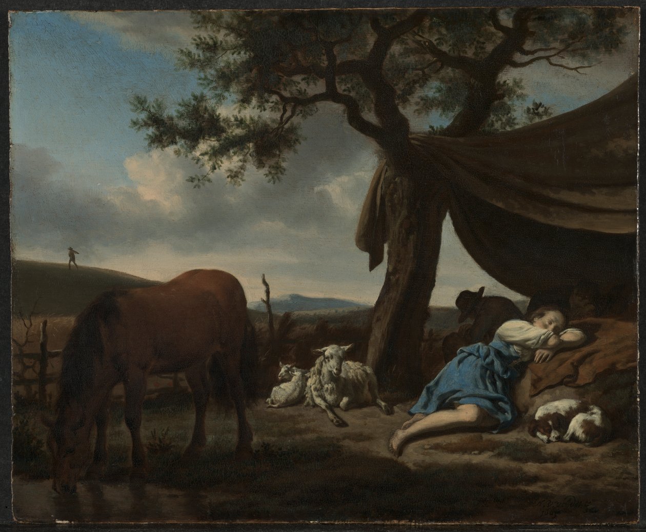 Alvó pásztorok alkotó: Adriaen van de Velde