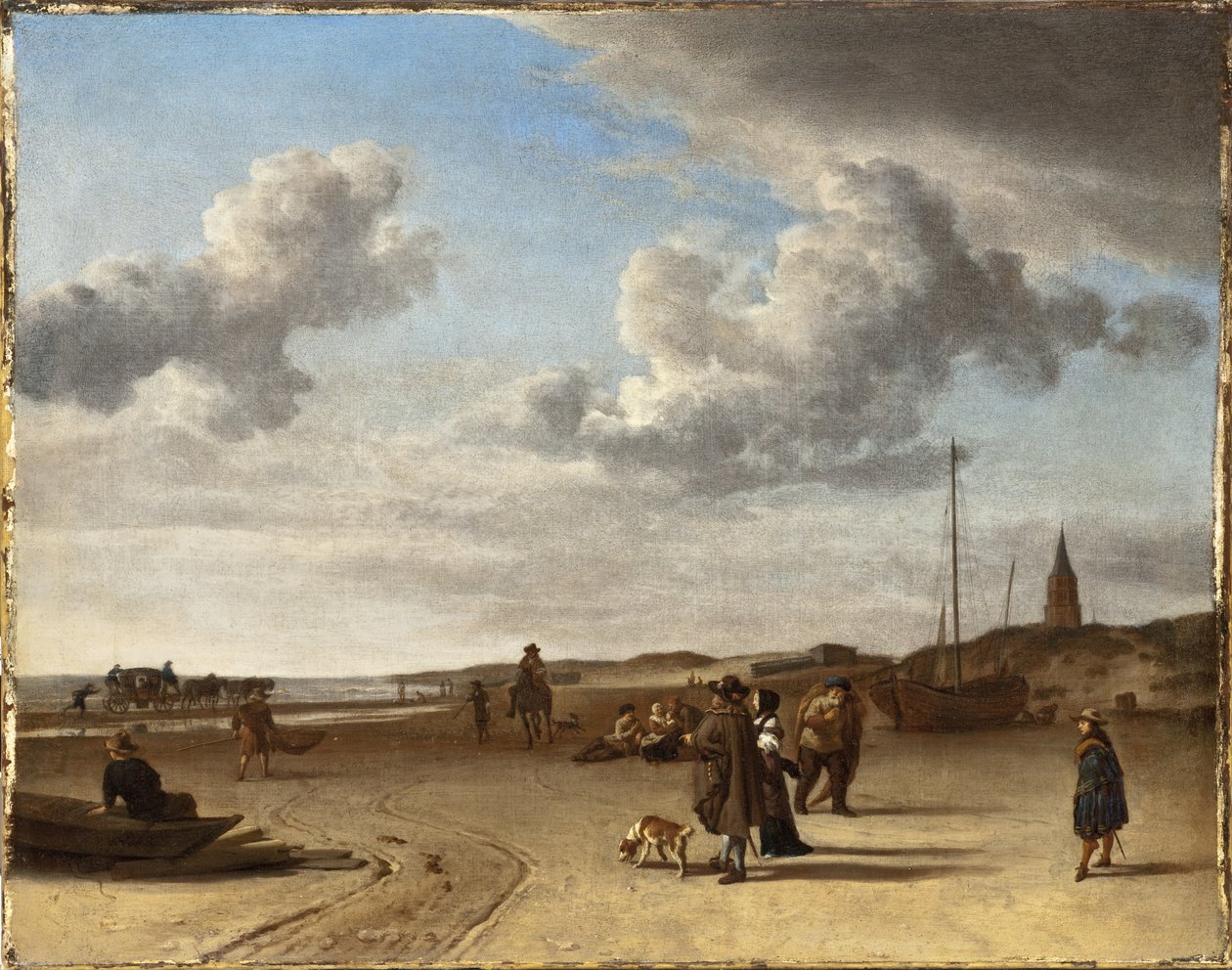 A scheveningeni strand alkotó: Adriaen van de Velde