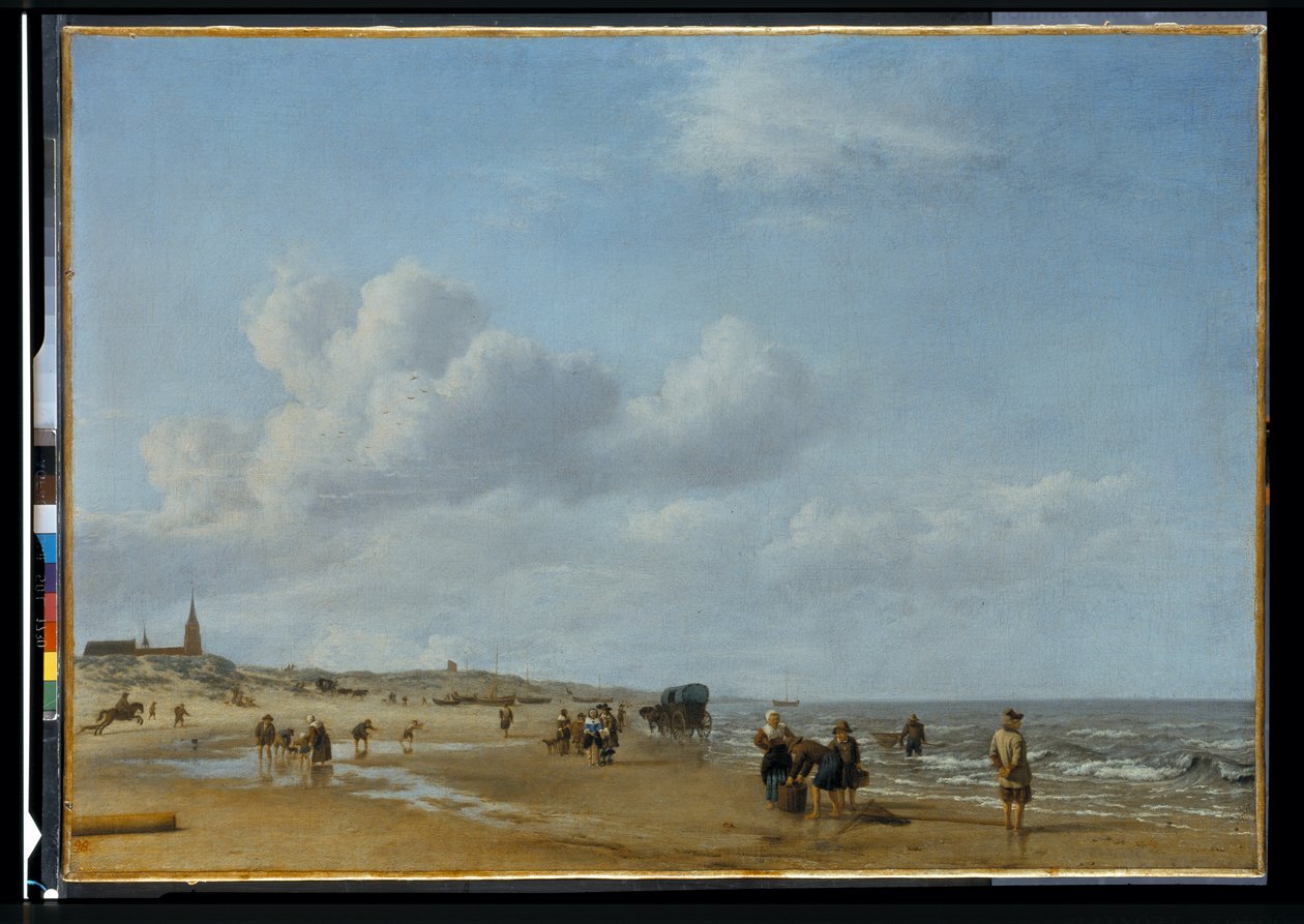 A scheveningeni strand alkotó: Adriaen van de Velde