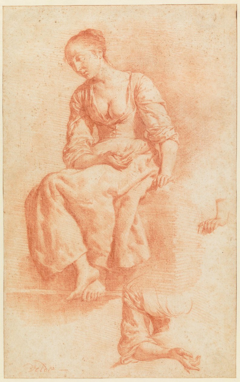 Ülő lány alkotó: Adriaen van de Velde
