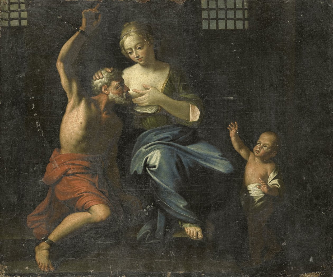 Cimon és Pero (Római Szeretetszolgálat) alkotó: Adriaen van der Werff (copy after)