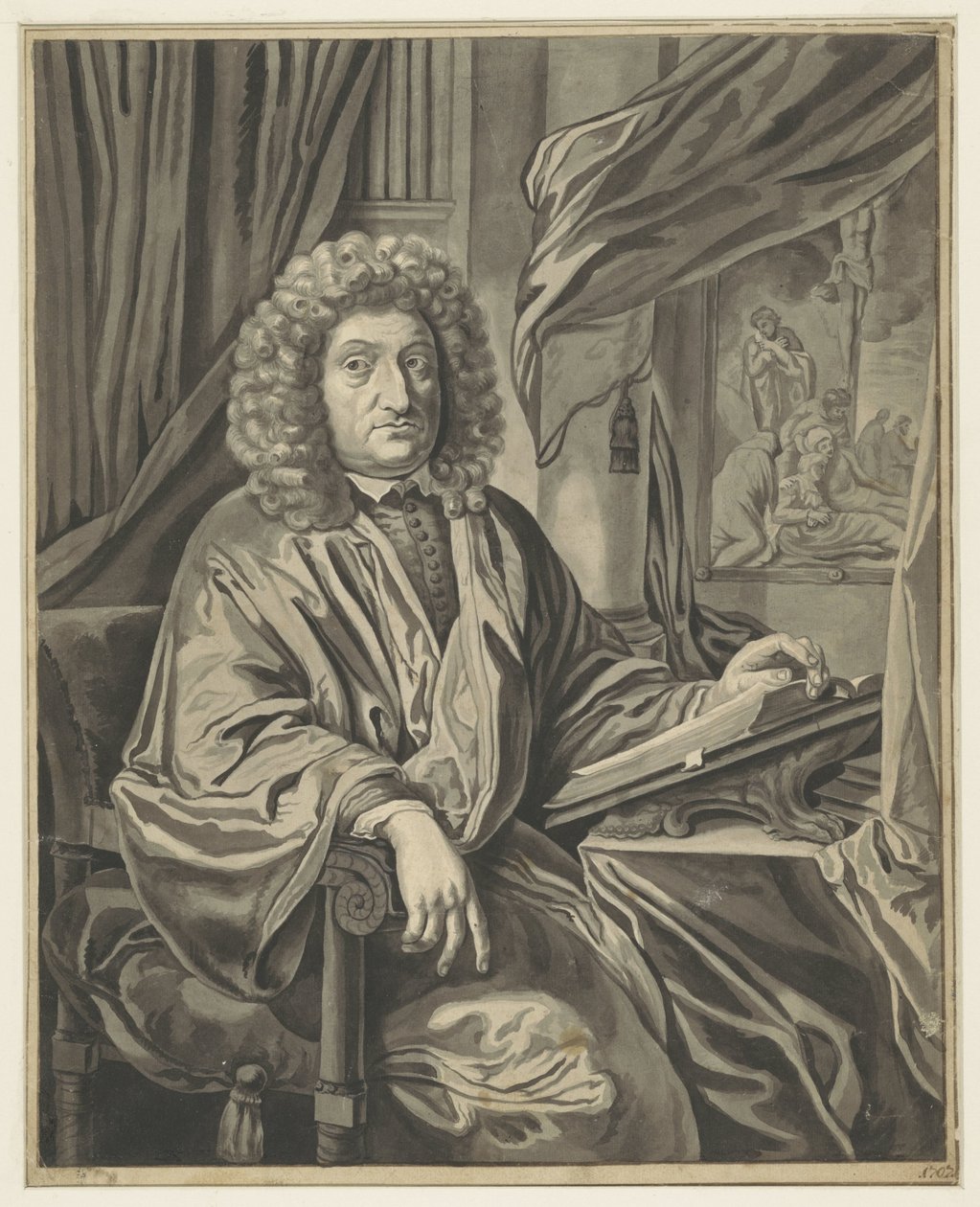 Johannes Roos portréja alkotó: Adriaen van der Werff