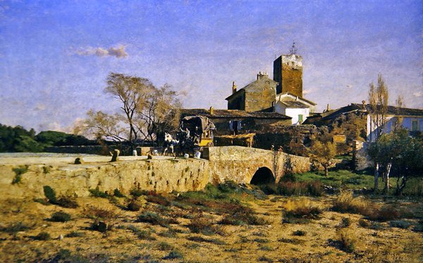 Egy téli délután Provence-ban (Téli délután Dél-Franciaországban) alkotó: Adrian Scott Stokes