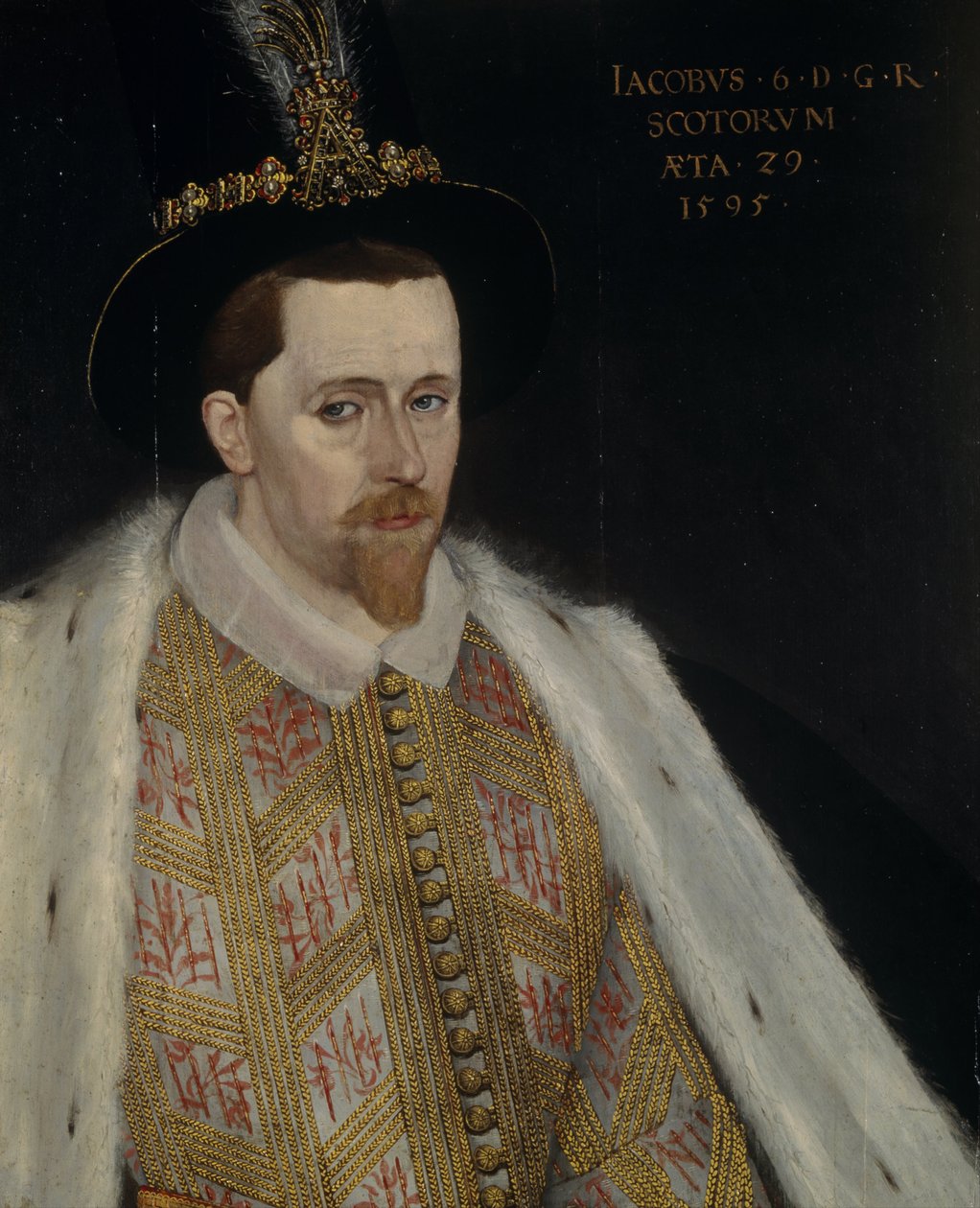 VI. Jakab és én 1566-1625, Skócia királya, 1595 alkotó: Adrian Vanson