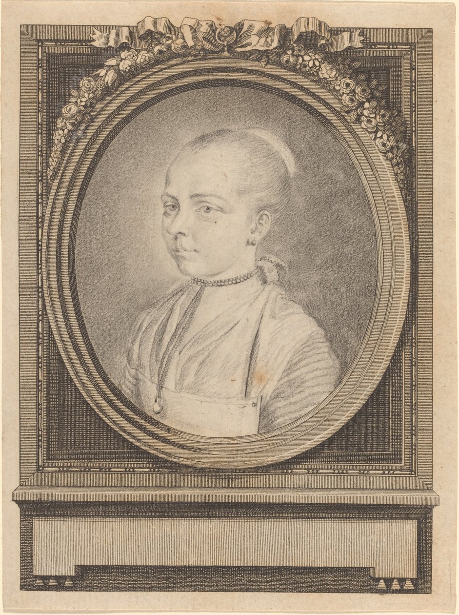 Egy lány portréja alkotó: Adrian Zingg